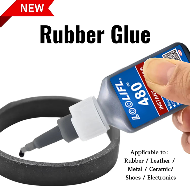 Repair Electronics - Loolifl480 Instant Rubber Glue, Black Cyanoacrylate