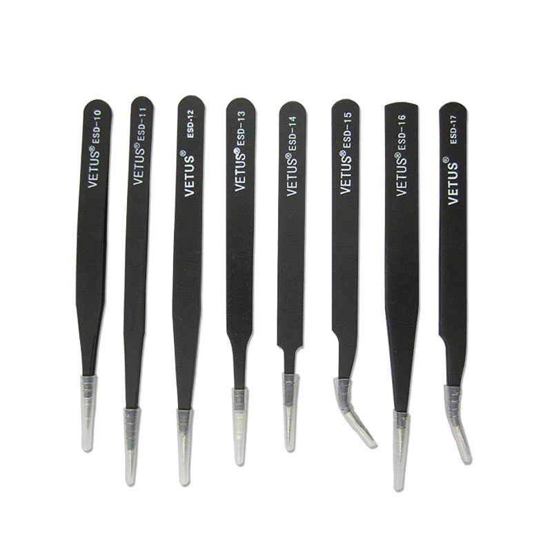 Anti‑Static Stainless Steel Tw - Smd Tweezer Set recension och pris