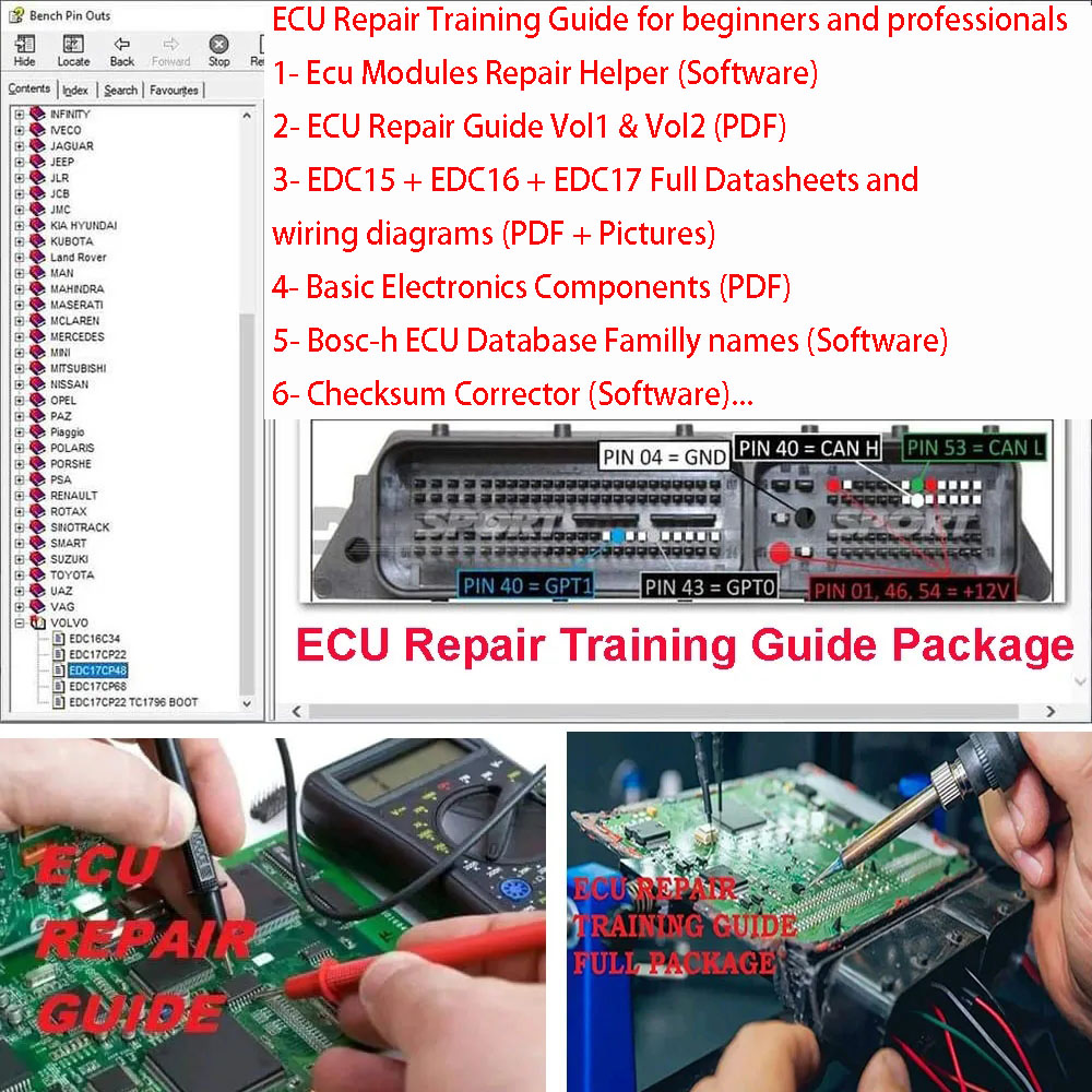 ECU Repair Training Guide ECU  - Electronics Repair Guide recension och pris
