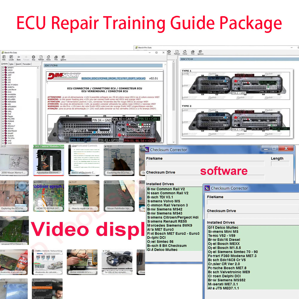 ECU Repair Training Guide Pack - Electronics Repair Guide recension och pris
