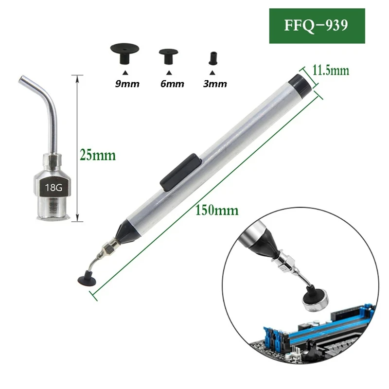 Manual Vacuum Suction Pen Kit  - Smd Tweezer Set recension och pris