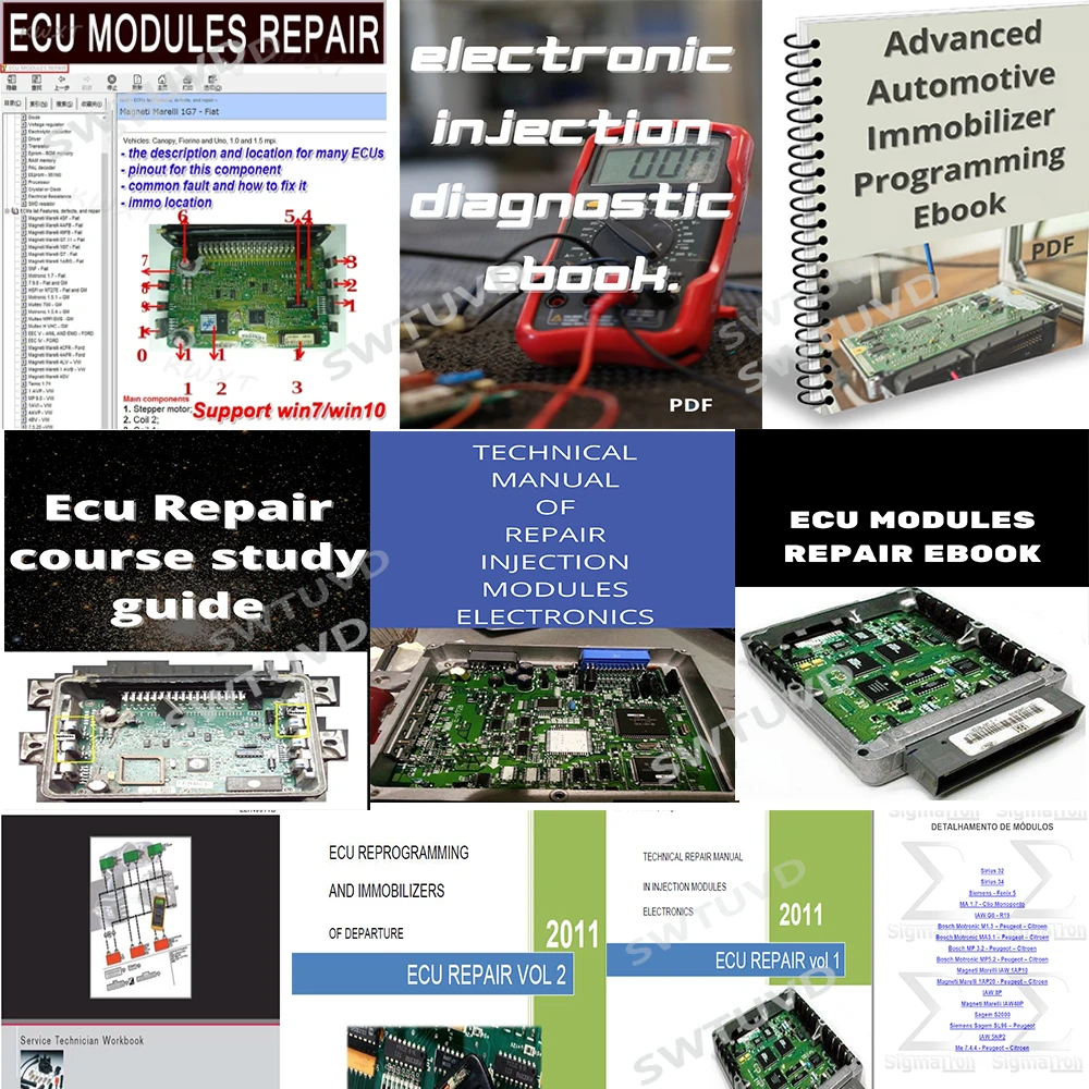 10 PCS ECU REPAIR E-Book Cours - Electronics Repair Guide recension och pris