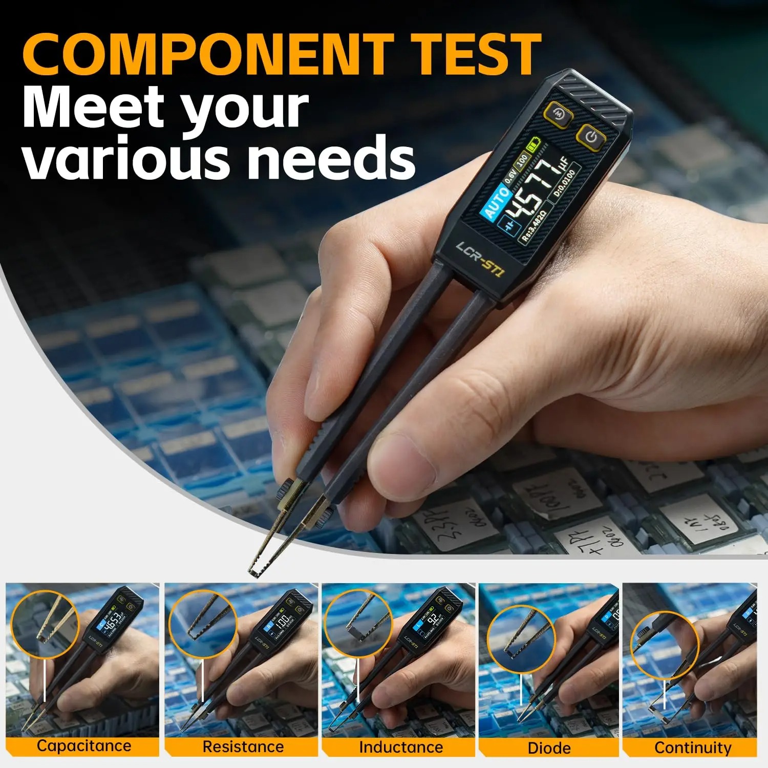 FNIRSI LCR-ST1 Mini Smart Twee - Smd Tweezer Set recension och pris