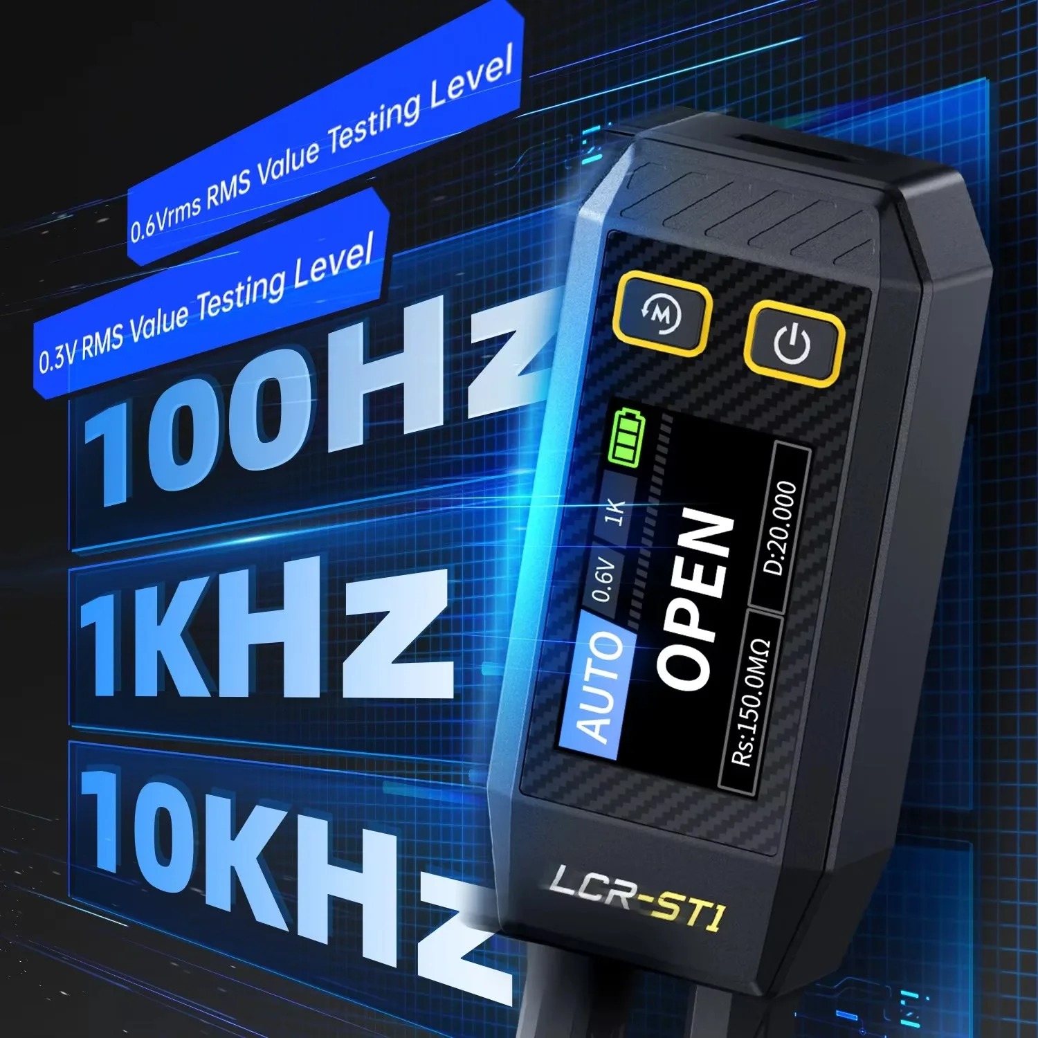 FNIRSI LCR-ST1 Smart LCR Bridg - Smd Tweezer Set recension och pris